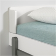 South Shore Bebble Complete Bed Twin Soft Gray and White