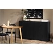 South Shore Arum Set of 2 Sideboards with 2 Doors  Black Oak
