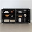 South Shore Arum Set of 2 Sideboards with 2 Doors  Black Oak