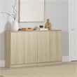 South Shore Arum Set of 2 Sideboards with 2 Doors  Bleached Oak