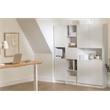 South Shore Olea 5-Shelf Narrow Bookcase Wide Pure White