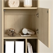 South Shore Olea 5-Shelf Narrow Bookcase Wide Bleached Oak