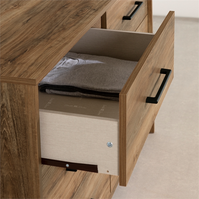 South Shore Londen 6-Drawer Dresser  Natural Mango