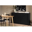 South Shore Arum 2-Door Sideboard  Black Oak