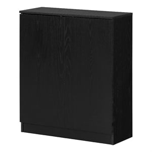 South Shore Arum 2-Door Sideboard  Black Oak