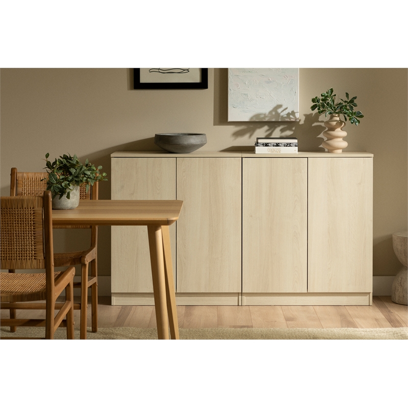 South Shore Arum 2-Door Sideboard  Bleached Oak