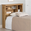 South Shore Tassio Bookcase Headboard Twin Nordik Oak