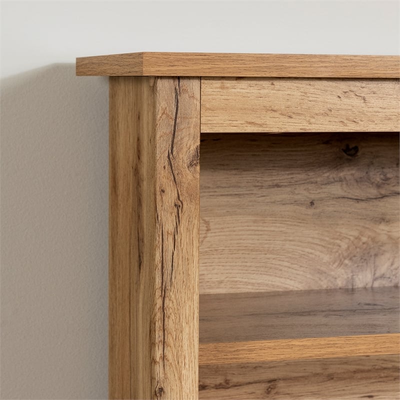 South Shore Tassio Bookcase Headboard Twin Nordik Oak