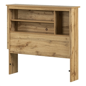 South Shore Tassio Bookcase Headboard Twin Nordik Oak