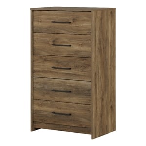 South Shore Londen 5-Drawer Chest  Natural Mango