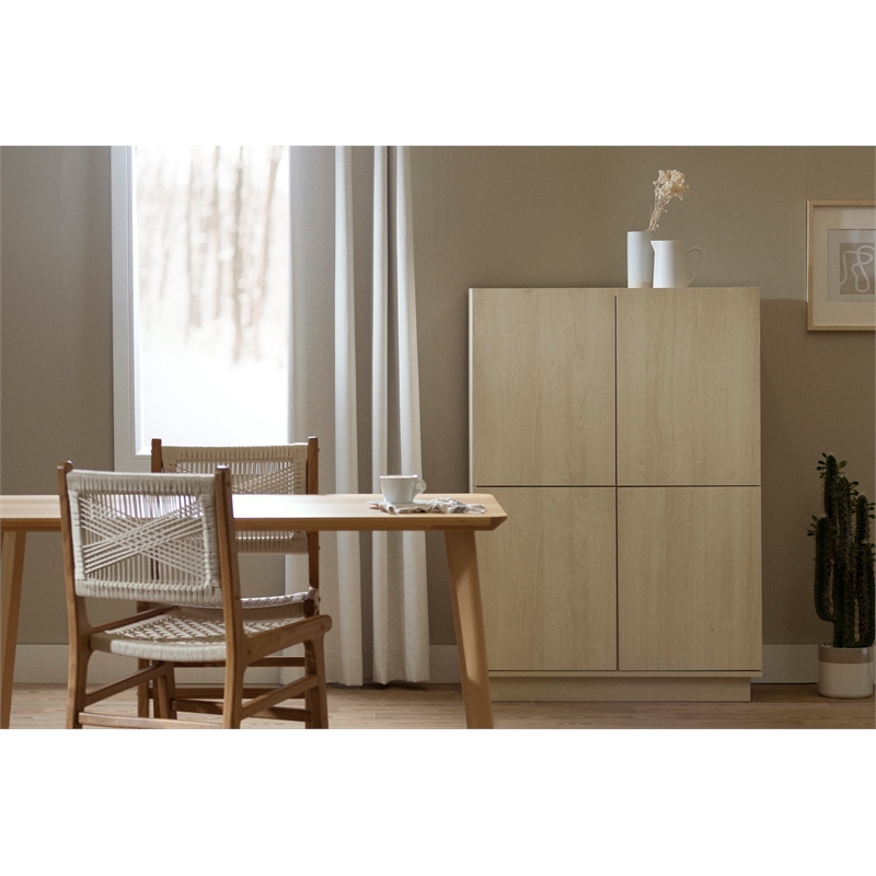 South Shore Arum High-Buffet Cabinet  Bleached Oak