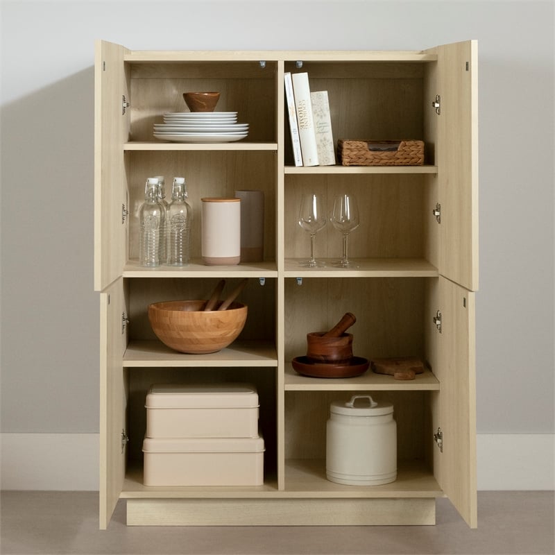 South Shore Arum High-Buffet Cabinet  Bleached Oak