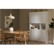 South Shore Arum 4-Door Storage Cabinet with Open Storage Wide Pure White