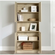South Shore Liora 4-Door Bookcase with Open Storage Wide Bleached Oak