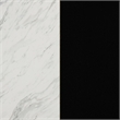 South Shore Olio Compac Kitchen Island with Storage Black and Faux White Marble
