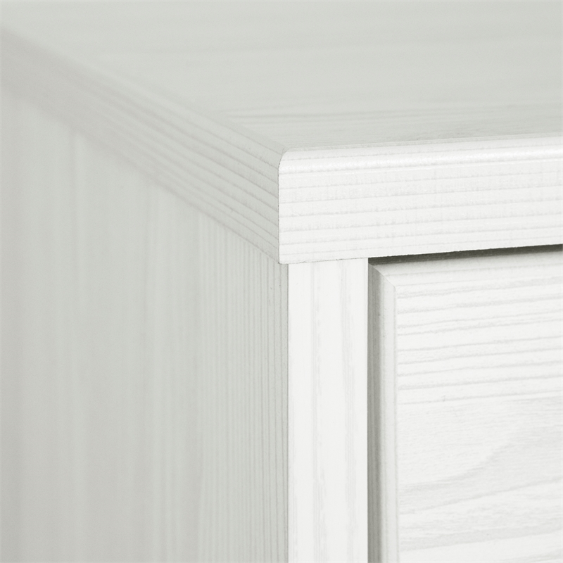 South Shore Arlen 4-Drawer Chest  White Pine and Black Matte