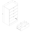 South Shore Spark 5-Drawer Chest  Pure White