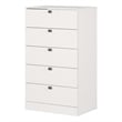 South Shore Spark 5-Drawer Chest  Pure White