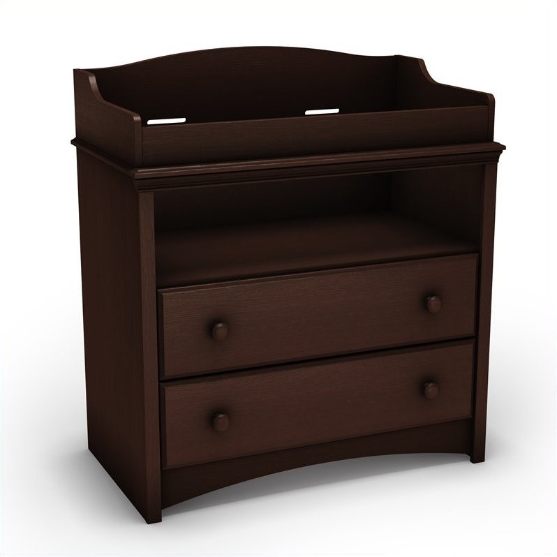 South S Furniture Angel Changing Table In Espresso 3559331 South S Furniture Angel Changing Table In Espresso