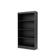 South Shore Axess 4 Shelf Bookcase in Pure Black