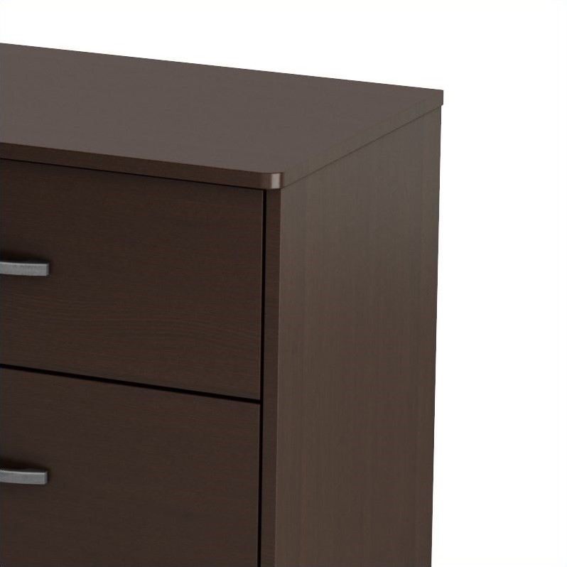 South Shore Logik 6 Drawer Double Dresser in Chocolate Finish - 3359027