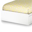 South Shore Spark Particleboard Twin Mates Platform Storage Bed in Pure White