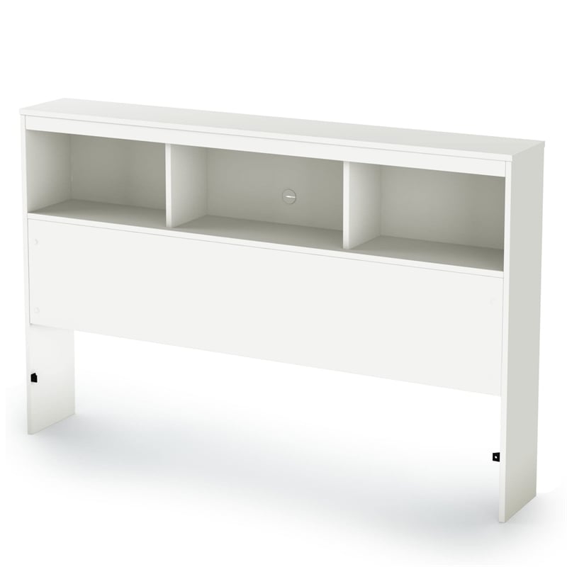 South Shore Affinato Full Bookcase Headboard in White