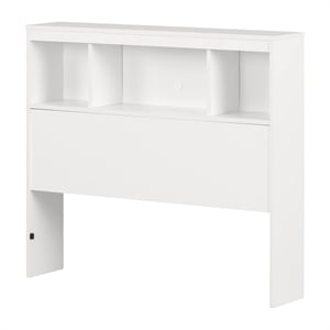South Shore Affinato Twin Bookcase Headboard in White