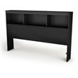 South Shore Affinato Full Bookcase Headboard in Black
