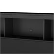 South Shore Affinato Full Bookcase Headboard in Black