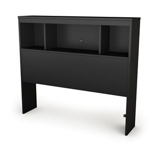 South Shore Affinato Twin Bookcase Headboard in Black