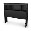 South Shore Affinato Twin Bookcase Headboard in Black