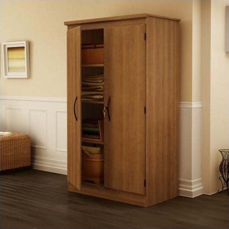 South Shore Morgan 2  Door  Storage  Cabinet  in Morgan Cherry 