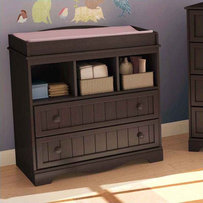 South Shore Handover Changing Table in Espresso Finish
