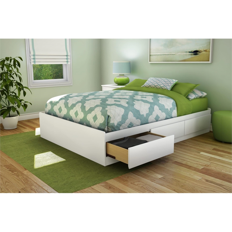 South Shore Full Storage Bed in Pure White