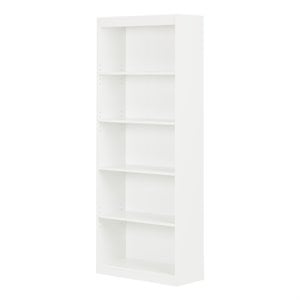 South Shore 5 Shelf Bookcase in Pure White