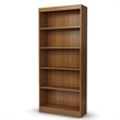 South Shore 5-Shelf Transitional Wood Bookcase in Morgan Cherry