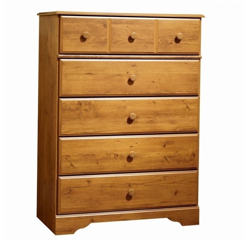 South Shore Amesbury Kids 5 Drawer Chest In Country Pine Finish