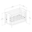 South Shore Angel Crib and Toddlers Bed in Espresso