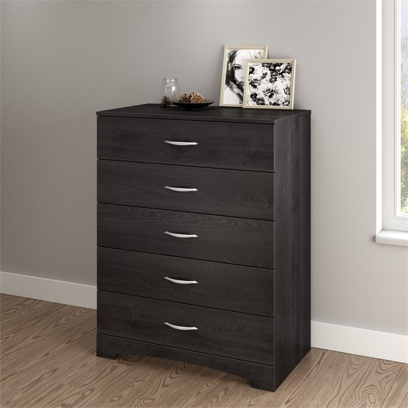 South Shore Maddox Chest in Gray Oak
