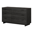 South Shore Fynn 6 Drawer Dresser in Gray Oak