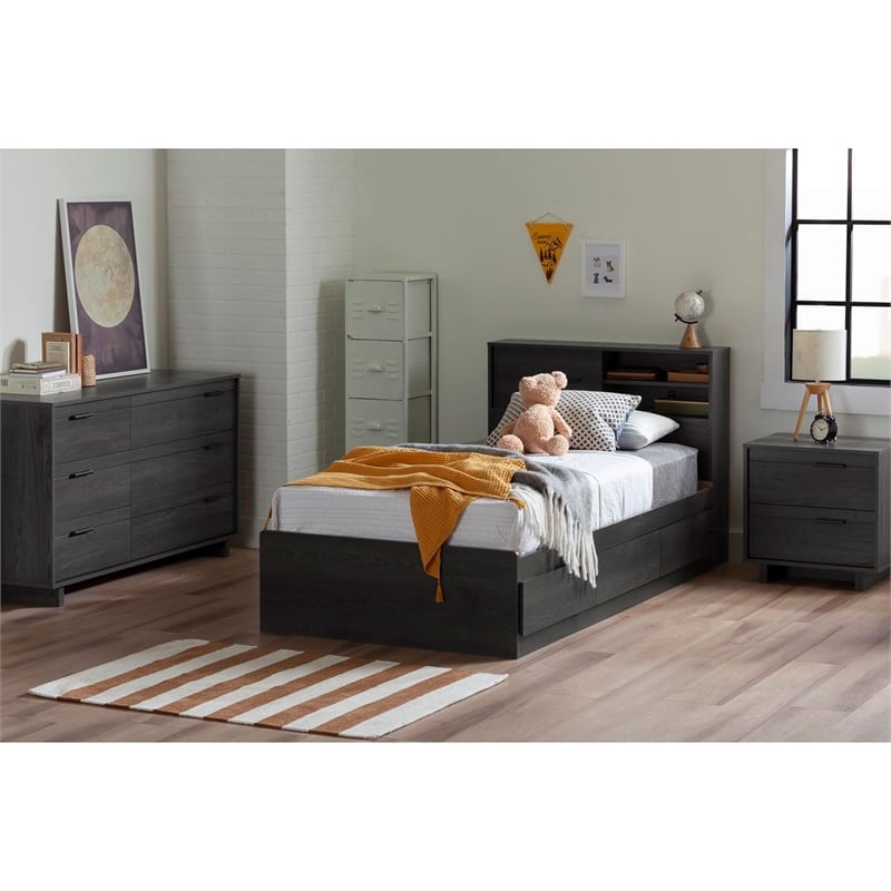 South Shore Fynn 6 Drawer Dresser in Gray Oak