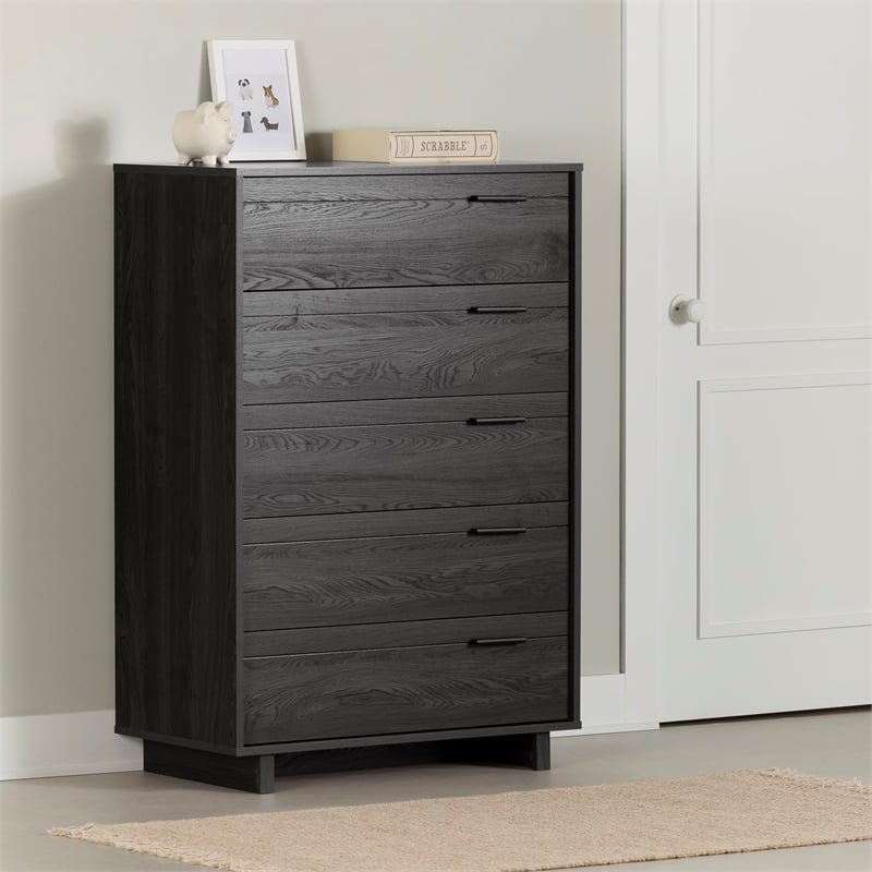 South Shore Fynn Chest in Gray Oak