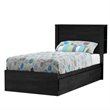 South Shore Fynn Twin Mates Bed with 3 Drawers in Gray Oak