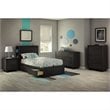 South Shore Fynn Twin Mates Bed with 3 Drawers in Gray Oak