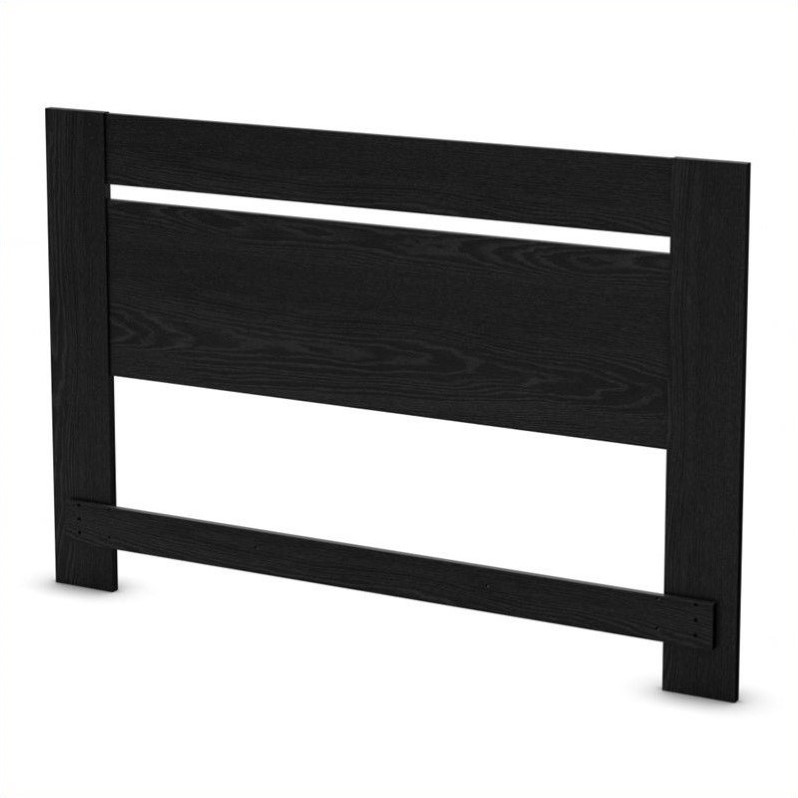 South Shore Flexible Full/Queen Panel Headboard in Black 3347270