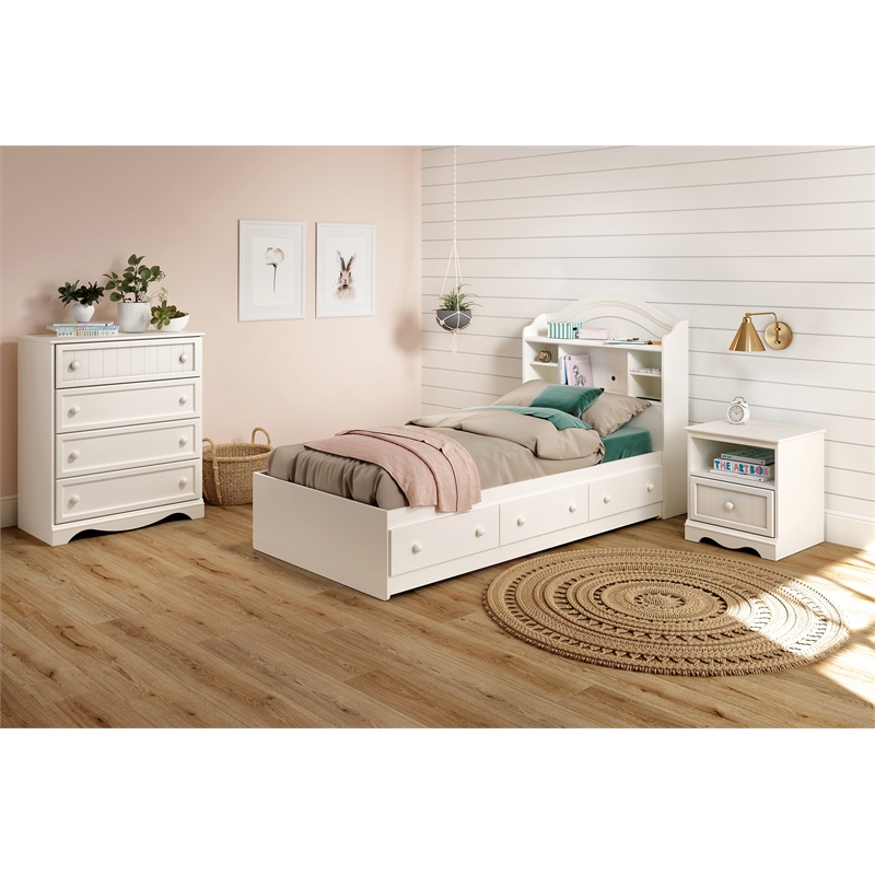 South Shore Handover Nightstand In Pure White 3580062