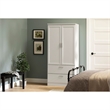South Shore Acapella Wardrobe Armoire in Pure White