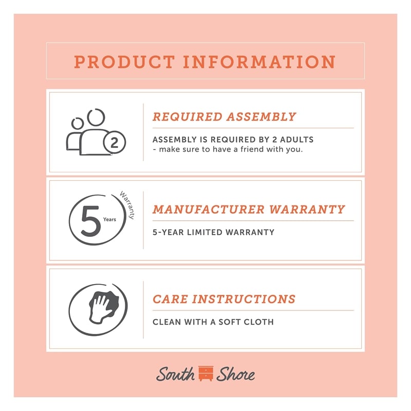 South Shore Step One King Platform Bed with Mouldings in Pure Black