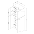 South Shore Axess 4 Door Pantry in Pure White